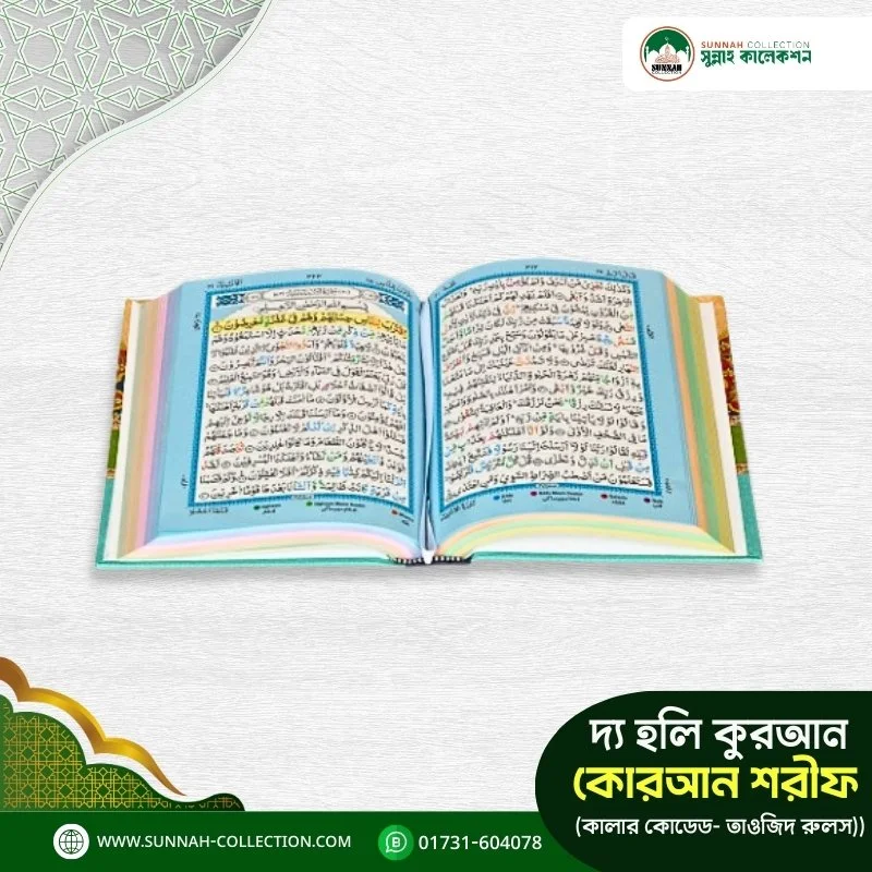 দ্য হলি কুরআন (কালার কোডেড- তাওজিদ রুলস)-The Holy Quran (Color Coded Tajweed Rules - Image 3